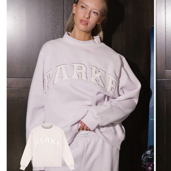 Parke Mockneck - Parke Sport drop - Lilac + white